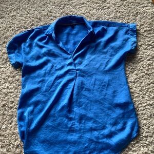 Nautica Bright Blue Button Down Shirt